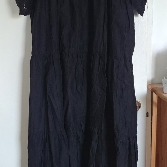 Old Navy Cold Shoulder Maxi Swing Dress XL - Picture 3 of 5